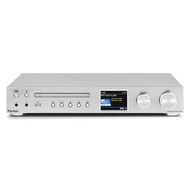 AUDIZIO BOLZANO ALUMINIUM ΔΕΚΤΗΣ INTERNET ΜΕ ΕΝΙΣΧΥΤΗ DAB+ / CD PLAYER 3