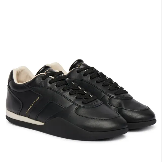Γυναικεία Δερμάτινα Sneakers Tommy Hilfiger FW0FW09485-BDS Μαύρα Μαύρο - 36 2