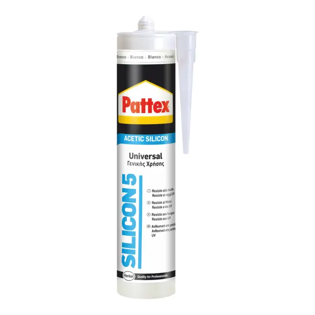 Σιλικόνη Αντιμουχλική SILICON5 280ml Pattex | Άσπρο | 280ml