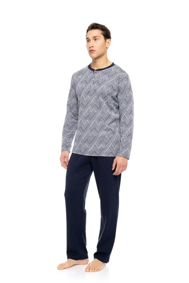 W-M771 - Type - PYJAMA JACQUARD HENRY STRIPES 2