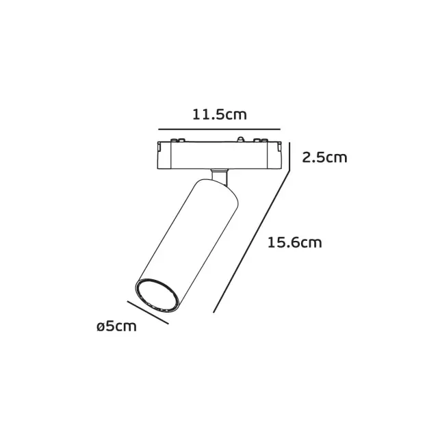 Bisqit Φωτιστικό σποτ μαγνητικής ράγας 40V LED 11W 2700K-6000K 24° μαύρο 3