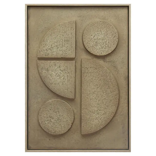 Πίνακας 3D σε καμβά μπεζ PVC/MDF 50x70cm Espiel FAL454