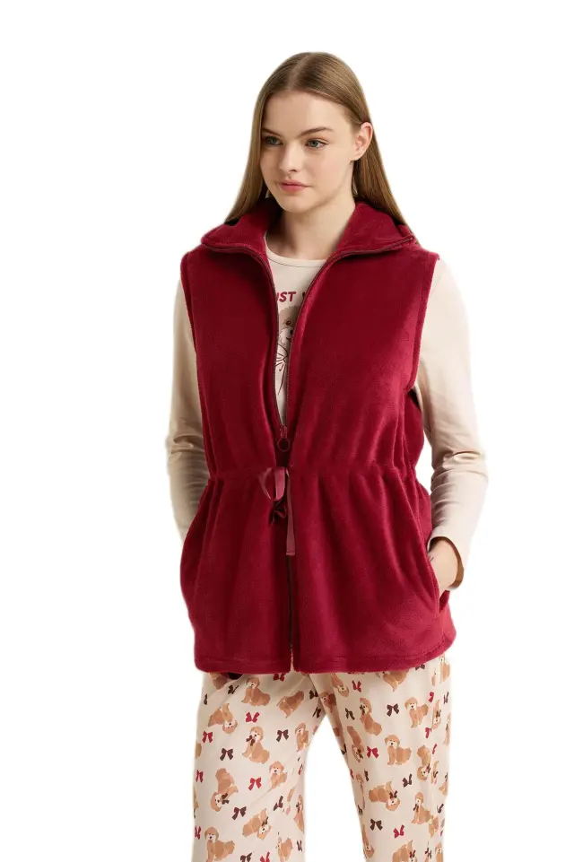 Vamp γυναικείο fleece γιλέκο με φερμουάρ 25209-2