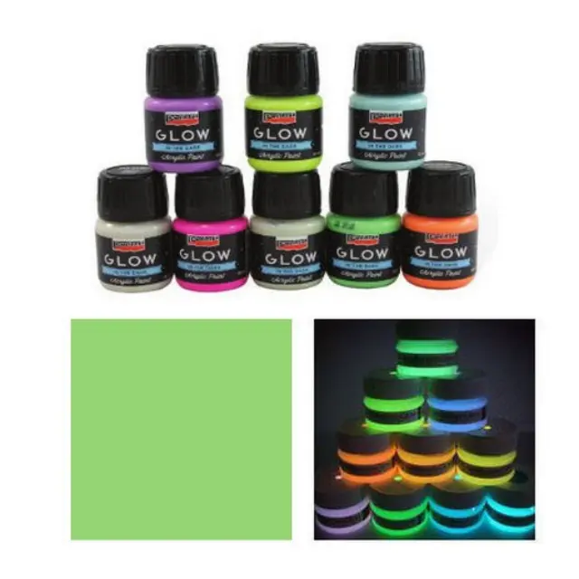 Χρώμα Φωσφοριζέ στο σκοτάδι (Glow in the Dark) Pentart 30ml - Πράσινο