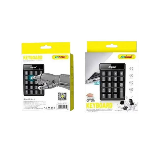 Andowl Ασύρματο Αριθμητικό Πληκτρολόγιο Q-811 – Wireless Number Keyboard 075736 3