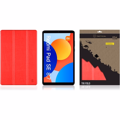 Tactical® Flip Cover για Xiaomi Redmi Pad SE 11.0 /Redmi Pad 2-Red 2