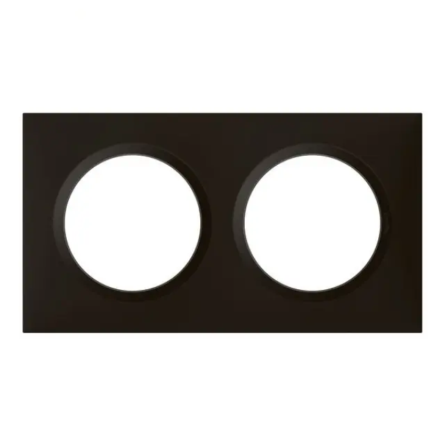 Cover Plate Dooxie 2 Position Black 600892