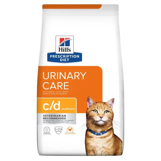 HILL'S PRESCRIPTION DIET Feline c/d Urinary Care Multicare Dry cat food Chicken 8 kg