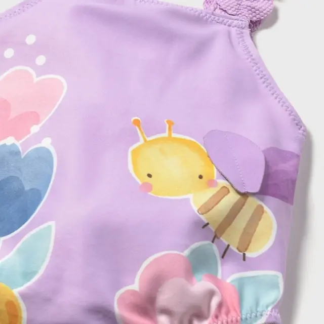 Baby 6 μηνών έως 4 ετών Μαγιό λιλά 2