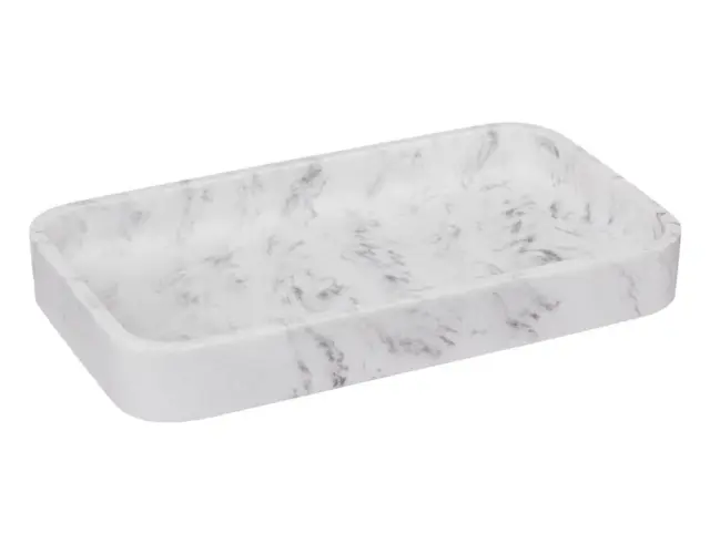 Θήκη για σαπούνι 5Five με διαστάσεις 19x11x2,5cm - Λευκή 174793
