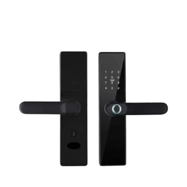 Ηλεκτρονική Κλειδαριά Πόρτας Σύνδεση Bluetooth Wi-fi Μαύρη