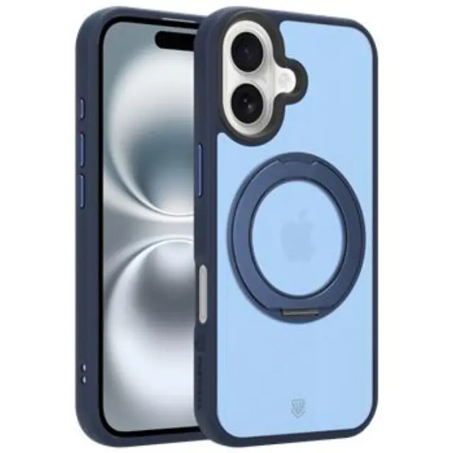 Tactical MagForce Hyperstand Cover for Apple iPhone 16 Deep Blue