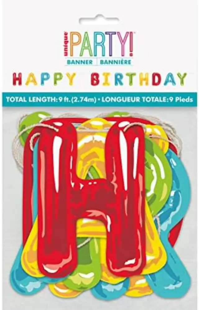 Γιρλάντα Γράμματα Happy Balloon Birthday / 274εκ