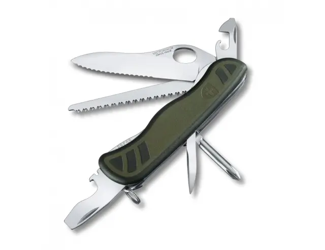Ελβετικός Σουγιάς Victorinox Sοldier's Knife 08 με 10 λειτουργίες και μήκος 11.1cm - Green0.8461.MWCH 2