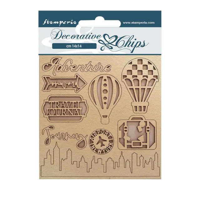 Chipboard Stamperia 14x14cm, Sir Vagabond Aviator, Travel