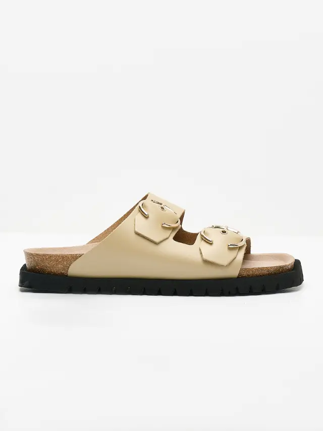 Genuins Πέδιλα Γυναικείο δέρμα Μπεζ GEN/HONOLULU BEIGE 2