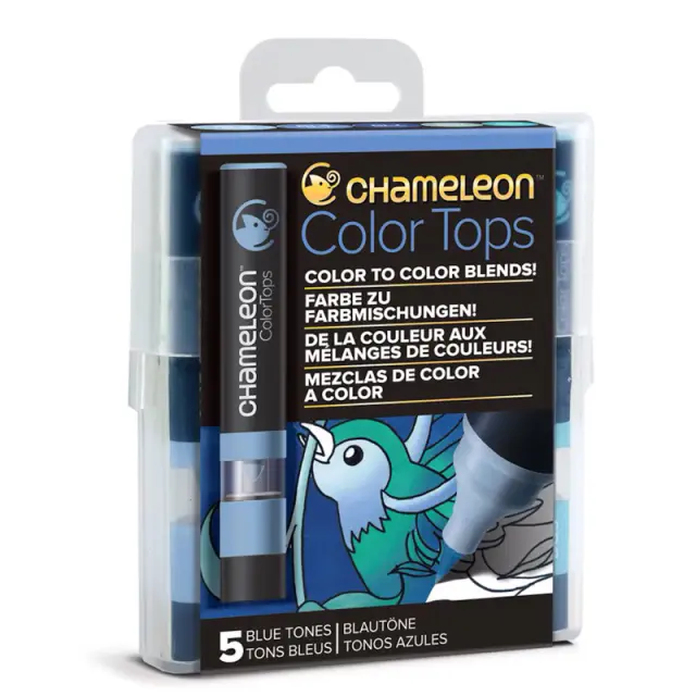 Σετ Chameleon Color Tops - Μπλε Χρωματισμοί - 5τεμ