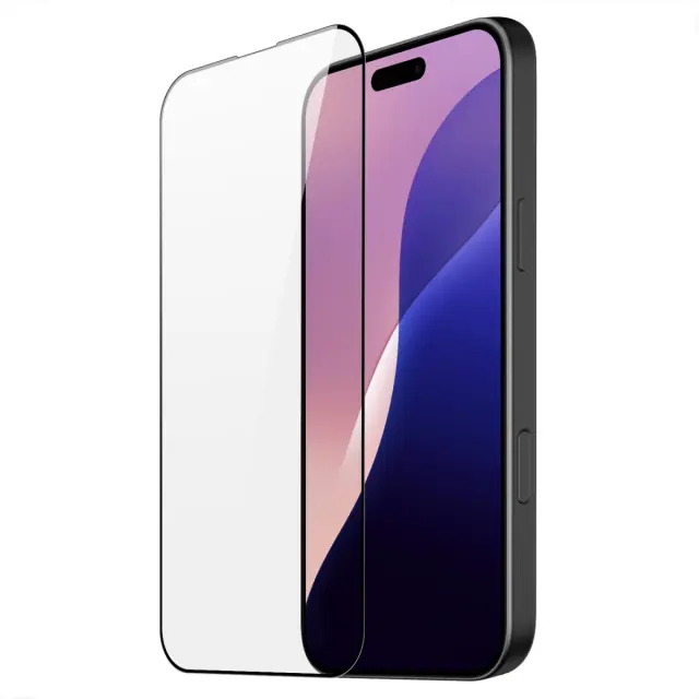 Full Cover Tempered Glass για iPhone 16 Pro Max/17 Pro Max/18 Pro Max- Black OEM