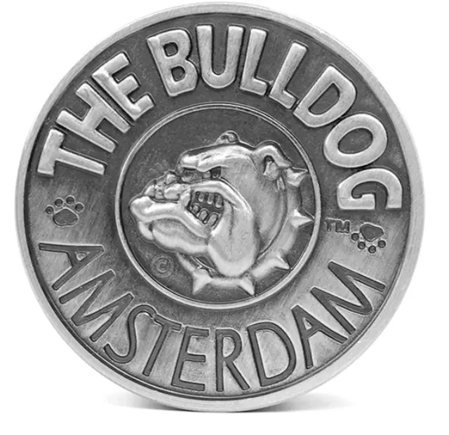 The Bulldog Amsterdam Grinder Μεταλλικό Ασημί 40mm - 2 Parts NEW DESIGN 3