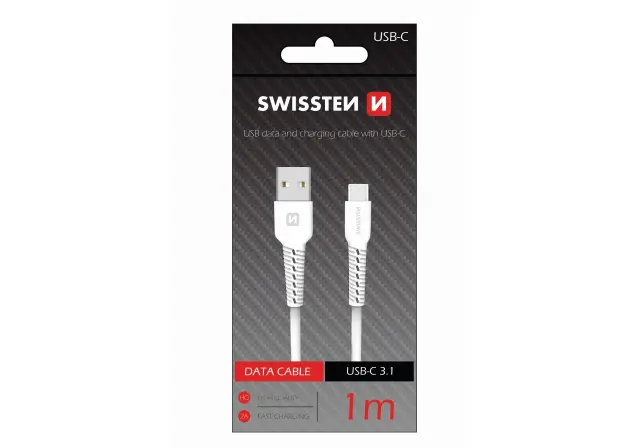 SWISSTEN TYPE C USB CABLE 1m WHITE (71505531) 2