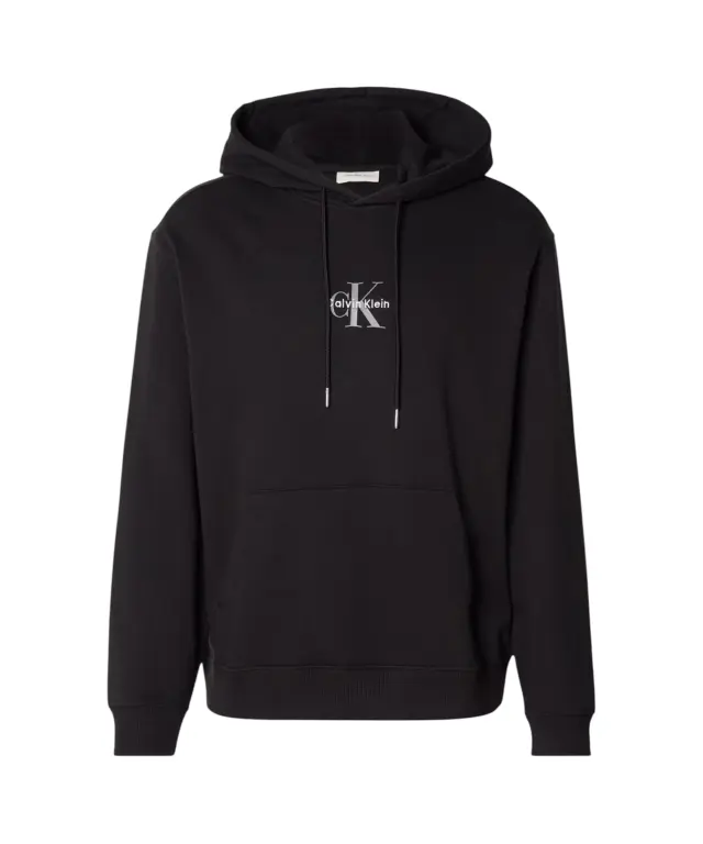 Calvin Klein - Ανδρική Φούτερ Μπλούζα με Κουκούλα 'Monologo' Regular Fit LV04RG279G-UB1 Μαύρο
