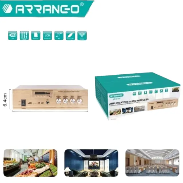 Arrango Ασύρματος Ενισχυτής Ήχου 50W AC48755 2