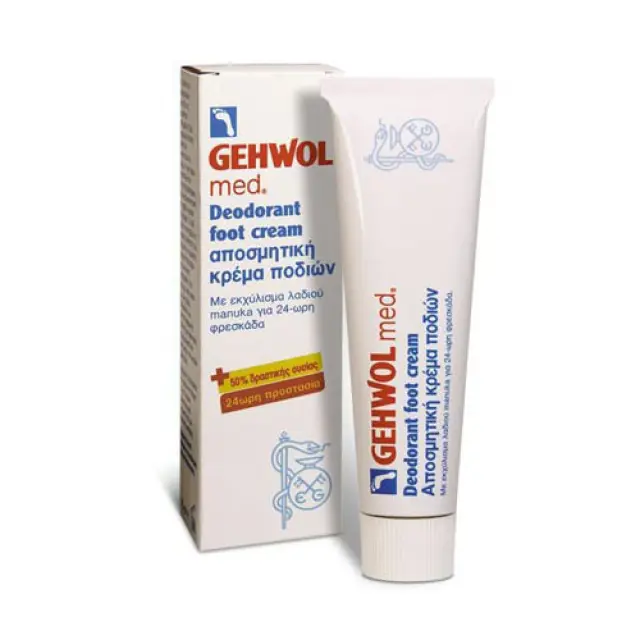 Gehwol Med Deodorant Foot Cream 75ml (Αποσμητική Κρέμα Ποδιών Με 24ωρη Δράση) 3