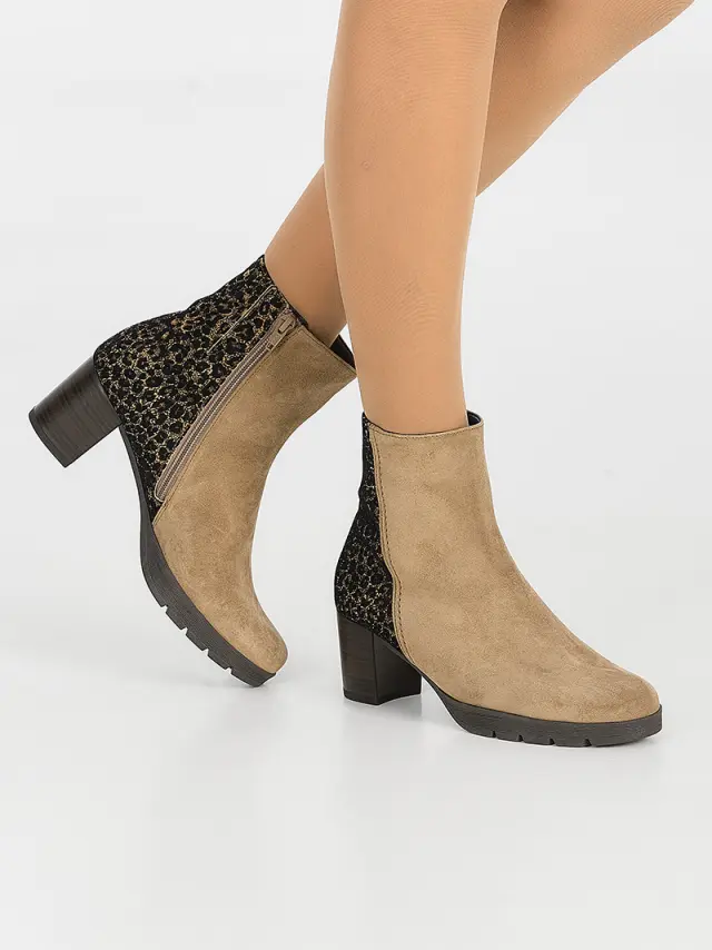 Gabor Μποτάκια Γυναικείο δέρμα Nubuck Μπεζ GAB/32071 34-FARRO 2