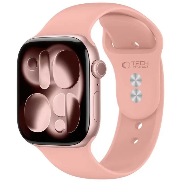 Tech-protect Silicone Apple Watch 8 / 9 / 10 / 11 / 12 / Se / Ultra (44 / 45 / 46 / 49 Mm) Dusty Rose 3