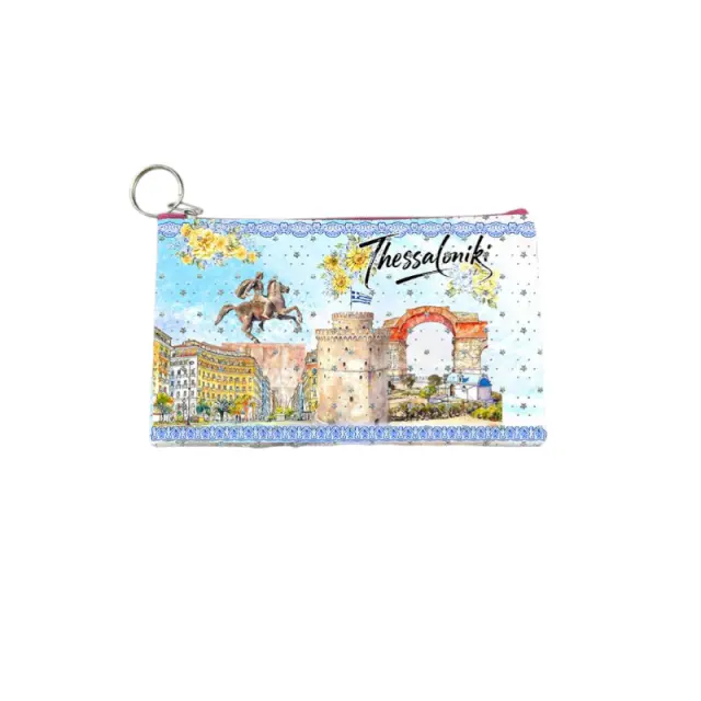 Πορτοφόλι Souvenir μπρελόκ - Σετ 10pcs - PVC - Thessaloniki - 16*10cm - 871707