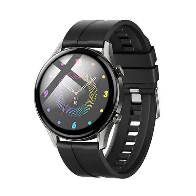 Smartwatch Hoco Y7 Pro 1.39" Bluetooth v5.0 240mAh IP67 με Δυνατότητα Κλήσεων Silicon Band Metal Grey 3