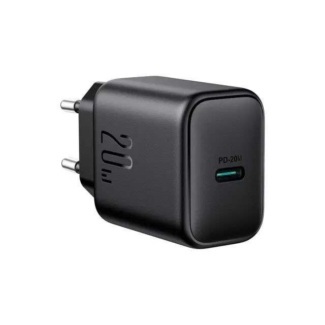 Joyroom® Φορτιστής Γρήγορης Φόρτισης με Θύρα USB-C 20W- Black (JR-TCF20)