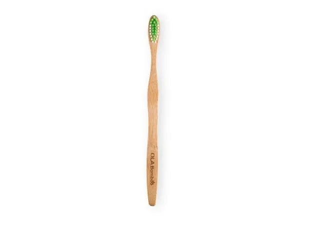 Ola Bamboo Toothbrush Adult Soft Μπεζ / Πράσινη 1τμχ
