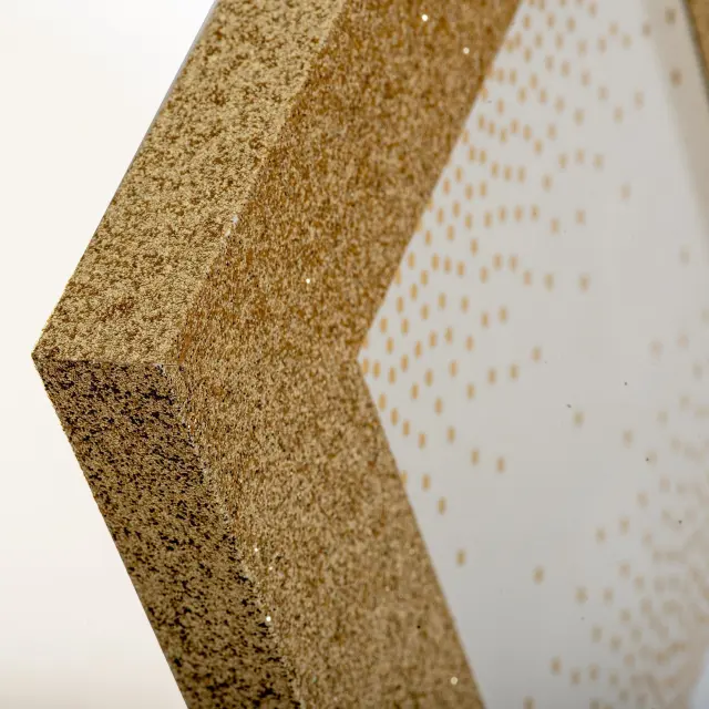 κορνίζα 15x20 ξύλινη χρώμα Χρυσό (glitter gold) BROADWAY 2