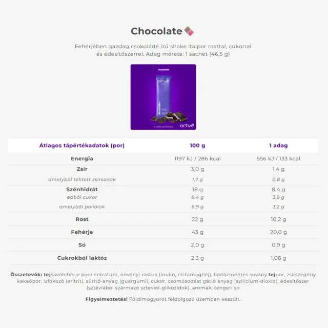 Activé FiberShake Chocolate 2
