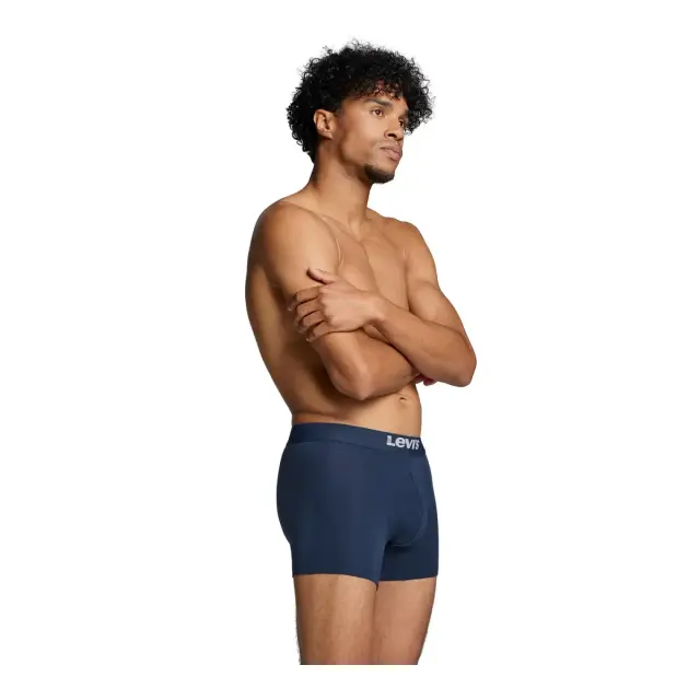 Levi's Ανδρικό Boxer Solid Basic Organic Cotton - Διπλό Πακέτο, Χρώμα Navy - XL 3