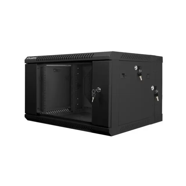 Lanberg Καμπίνα Rack 19" 6U 600X600 Black (WF02-6606-10B)