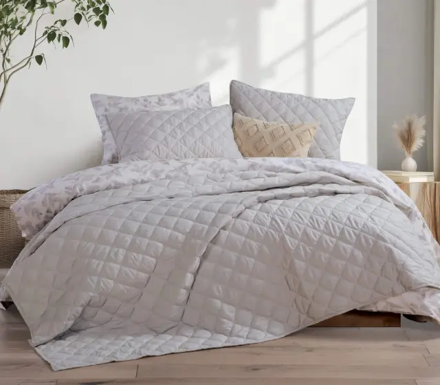 ΚΟΥΒΕΡΛΙ ΥΠΕΡΔΙΠΛΟ OLGA 230X240 NEF-NEF HOMEWARE GREY