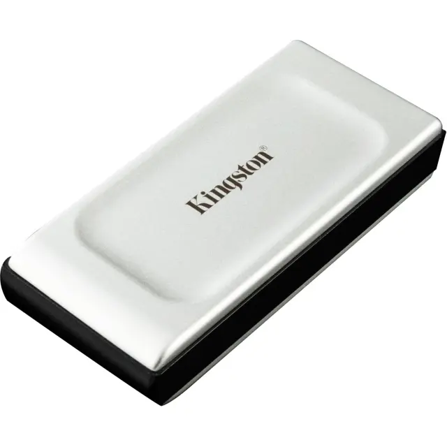 Kingston XS2000 Portable SSD 4 TB, external SSD (silver/black, USB-C 3.2 Gen 2x2 (20 Gbit/s))