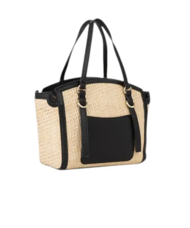Valentino Bags - Γυναικεία Τσάντα Ώμου Demetra VBS9R904-G41 Μπεζ/Μαύρο 3