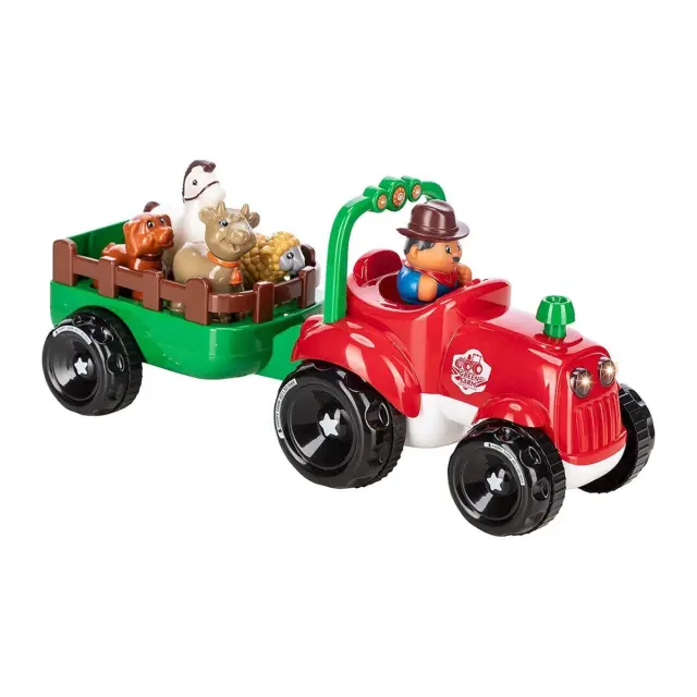 FreeON Free2Play Fun Tractor Τρακτέρ με Καρότσα και 4 Ζωάκια 12+ Μηνών