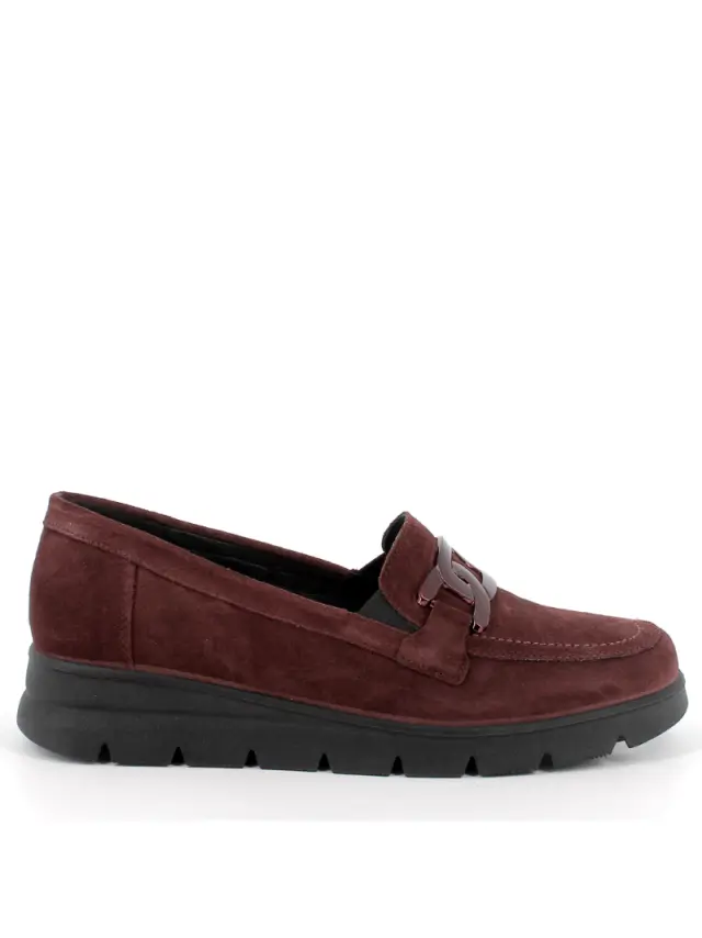 Imac Μοκασίνια-Loafers Γυναικείο δέρμα Nubuck Μπορντώ IMA/855810 BORDO 3
