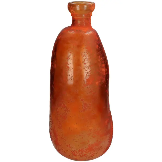 Βάζο Πορτοκαλί Ανακυκλωμένο Γυαλί 22x22x51cm