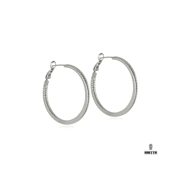 Ghetto New Style Circle Hoop Earrings Stainless Steel