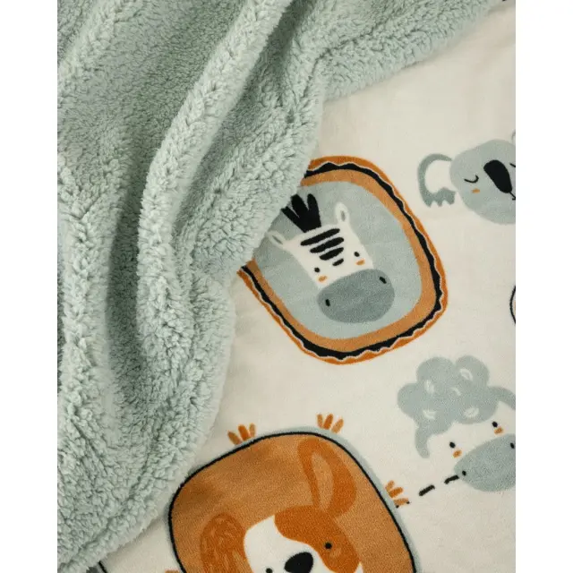 Παιδική Κουβέρτα fleece Μονή Nima Zooland 160x220 2