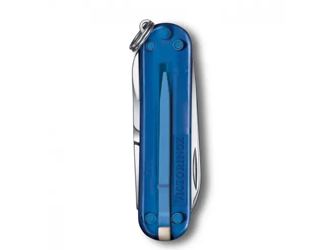 Ελβετικός Σουγιάς Victorinox Classic SD Transparent με 7 λειτουργίες και μήκος 5.8cm - Deap Ocean0.6223.T2G 3