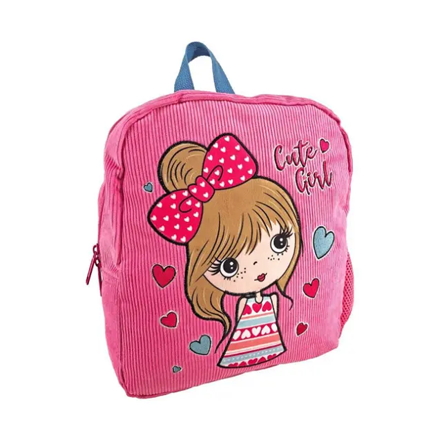 Must Τσάντα Πλάτης Νήπιου Κοτλέ 1 θήκη Cute Girl (000585601)