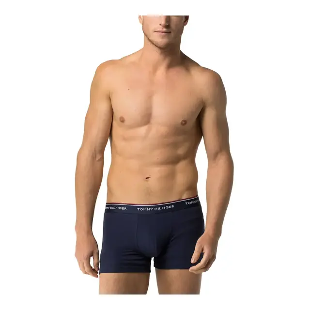 Tommy Hilfiger Ανδρικό Boxer Premium Essential Trunk - Τριπλό Πακέτο, Χρώμα Tango Κόκκινο 2