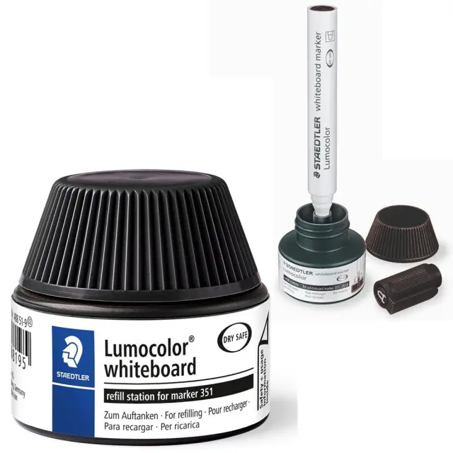 Staedtler Lumocolor Μελάνι Επαναγεμίσματος Ασπροπίνακα - Μαύρο - 30ml