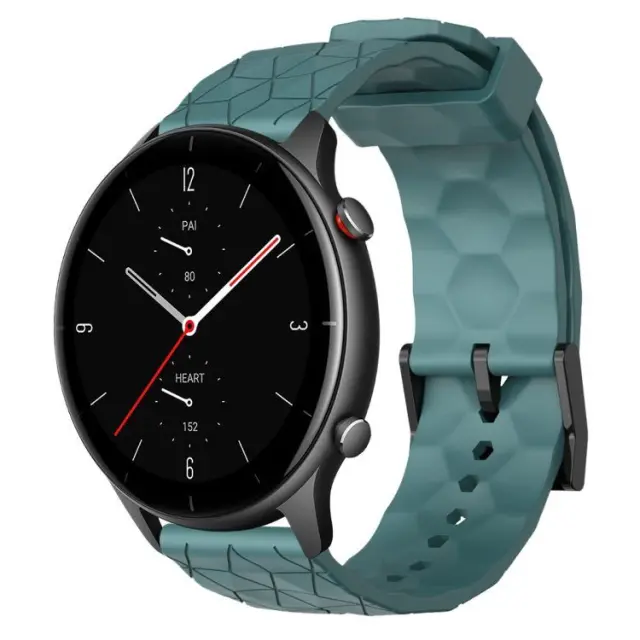Λουράκι Σιλικόνης Football Pattern Fits all 22mm - Rock Cyan OEM